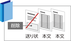 図：ページの抜き取り
