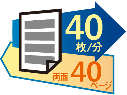 モノクロ40枚／分