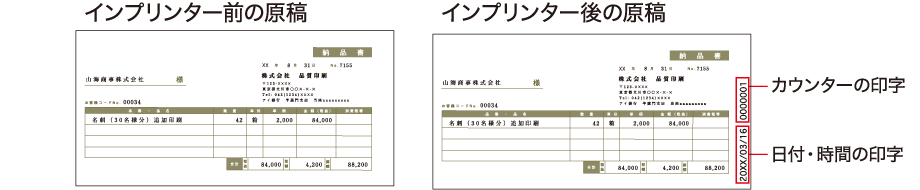 図:インプリンター対応