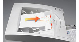 高速搬送原稿の排紙をキレイに整える「排紙ブレーキ」