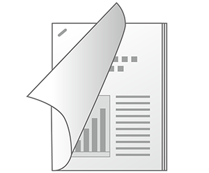 ホチキス止めでプリントされた用紙のイメージ