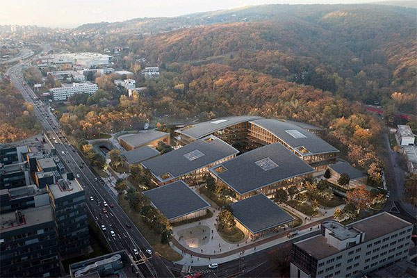 スロバキアに建設予定のESETキャンバス(全景)