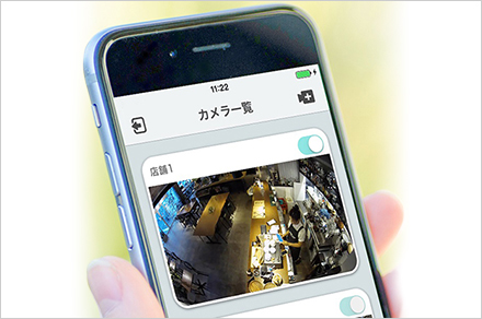 VisualStage Type-Sで録画された画像を表示しているイメージ