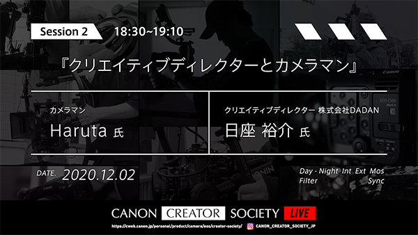 クリエイティブディレクターとカメラマン Haruka×日座祐介