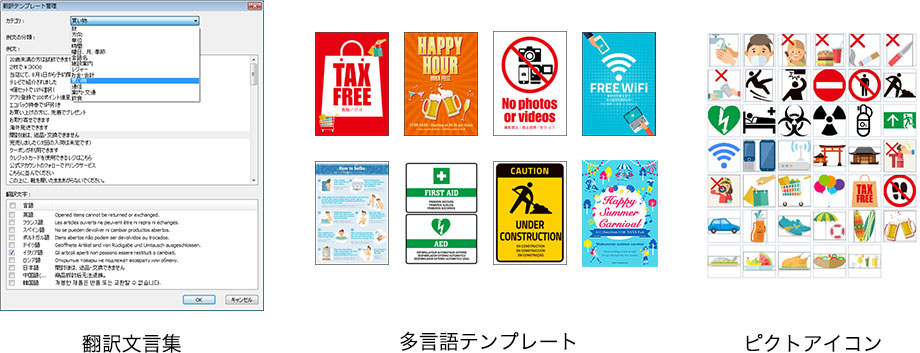図:多言語テンプレート