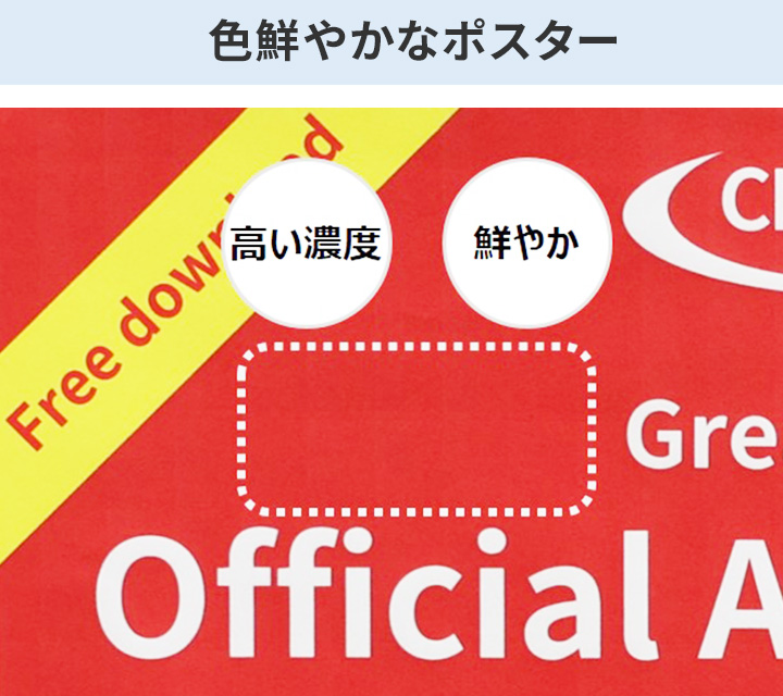 色鮮やかなポスター