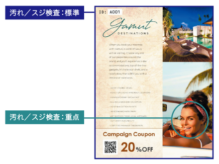 生産性を確保した印刷品質検査（イメージ）