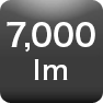 7,000lm