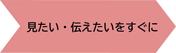 見たい・伝えたいをすぐに
