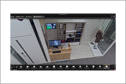 歪み補正された映像