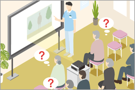 プロジェクターを使ったイベントの様子