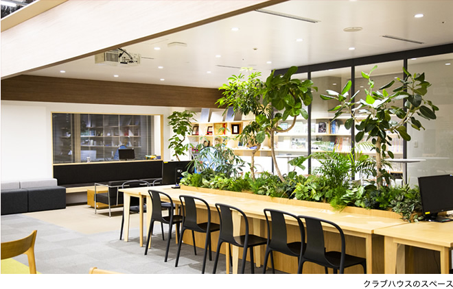 クラブハウスのスペース