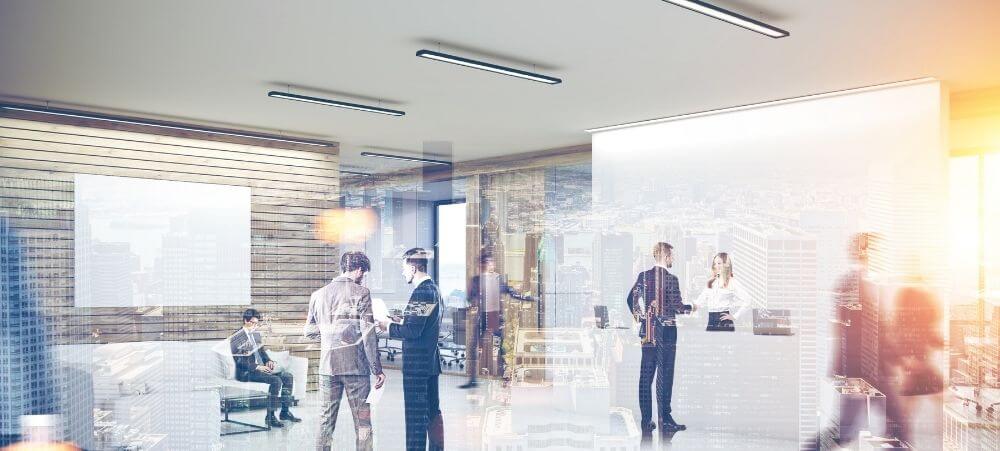 イメージ：VMS Milestone XProtectのオフィスでの活用シーン