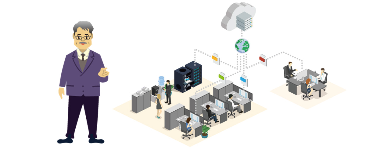業務や事業を運営するための重要データを安全にバックアップするしくみが構築できていれば、万一データを消失しても、必要な情報資産を守ることができます。