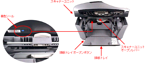 青色シールの位置