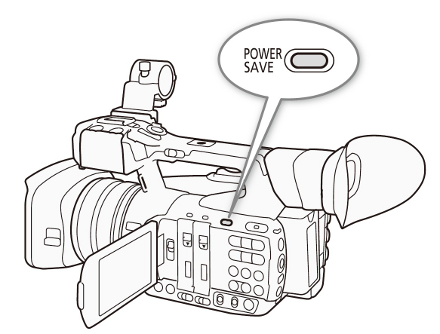 XF205パワーセーブボタンの位置